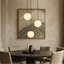 Brighton marble chandelier full fixture view