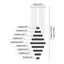 Alleri crystal staircase chandelier full vertical view
