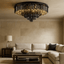 buyGio Smoke Crystal Flush Mount (Low Ceiling) - Morsale