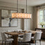 buyBrookhill 41" Calcite Linear Rectangular Chandelier - Morsale