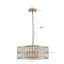 Brion crystal kitchen chandelier full fixture view