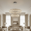 Bacci 39-inch modern crystal chandelier with up and down light