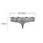 Piovere multi pendant chandelier side profile