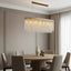 Alleri 47-inch crystal dining chandelier on polished steel