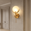 Vellaro hand-carved Spanish marble cylinder wall sconce