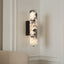 Valmont marble cylinder wall sconce full view