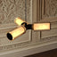 Lumiere marble and glass pendant light full view