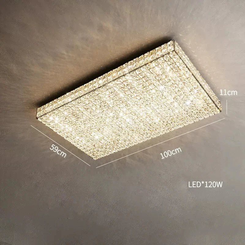 buyGlasbury Crystal Flush Mount - Morsale
