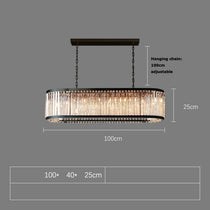 buyGio Amber Crystal Dining Chandelier - Morsale