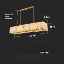 buySolaro Marble Linear Chandelier - Morsale
