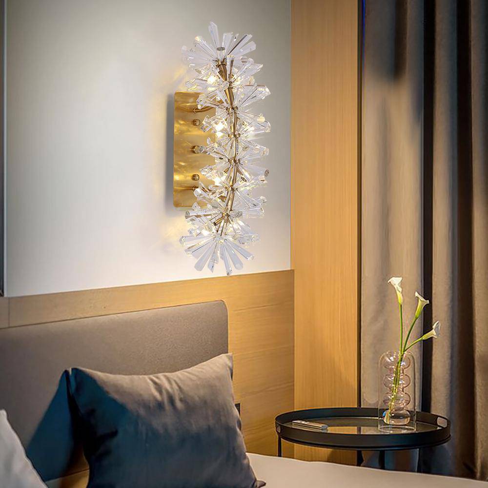 buyMira Clear Crystal Wall Sconce - Morsale Main image