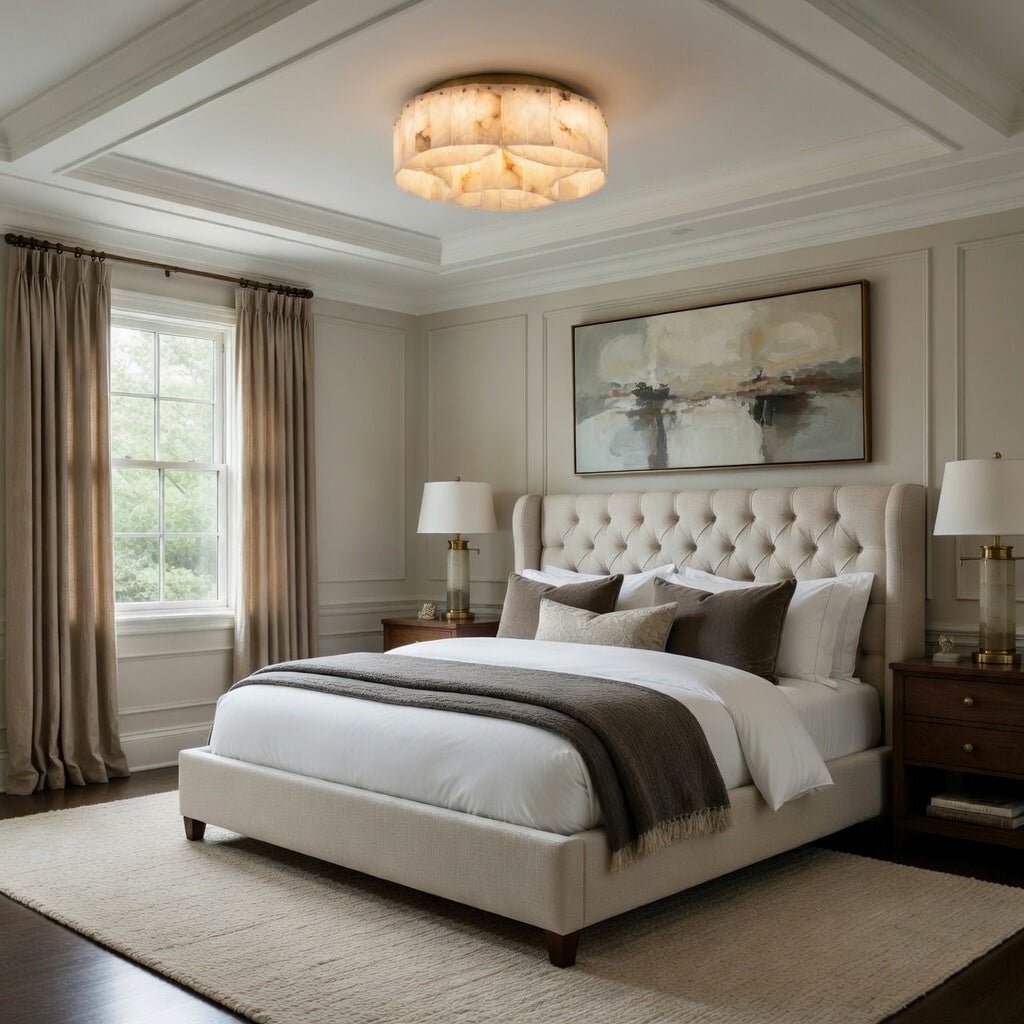 buyOakley Layered Marble Flush Mount Chandelier - Morsale Main image
