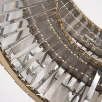 Edes marble chandelier warm glow detail