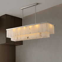 Windsor marble dining chandelier full fixture view