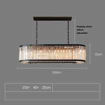 buyGio Amber Crystal Dining Chandelier - Morsale