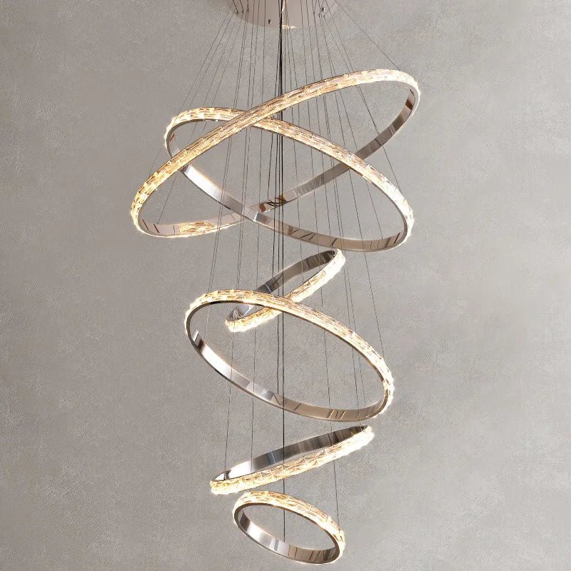 buyArgento Modern 6-Tier Crystal Ring Chandelier - Morsale Main image
