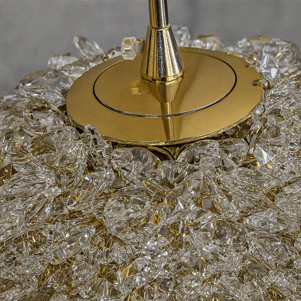 El Sol crystal pendant light in a modern interior