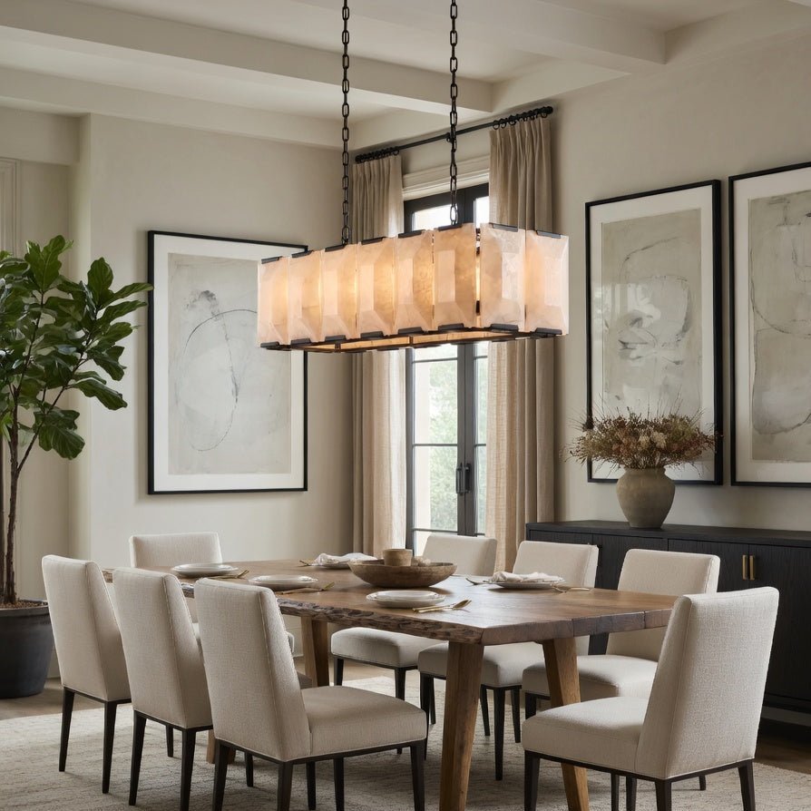 Brookhill 41" Calcite Linear Rectangular Chandelier Secondary image