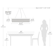 buyGio 47" Crystal Dining Room Chandelier - Morsale