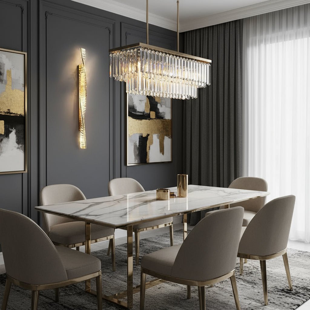 Gio 39" Crystal Wall Sconce | 3-Color LED Secondary image