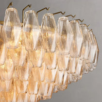 Burnley glass chandelier in a modern interior