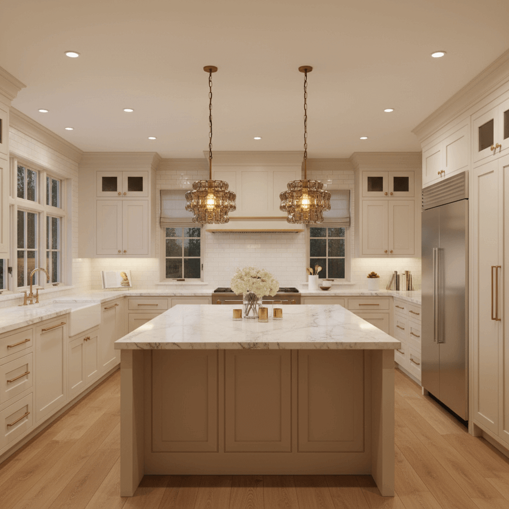 Riviera smoke glass pendant light full view Main image