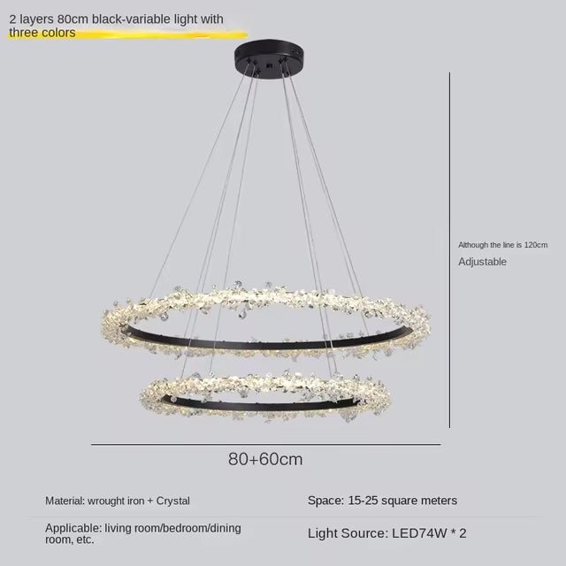 buyCapri 2-Tier Crystal Chandelier - Morsale