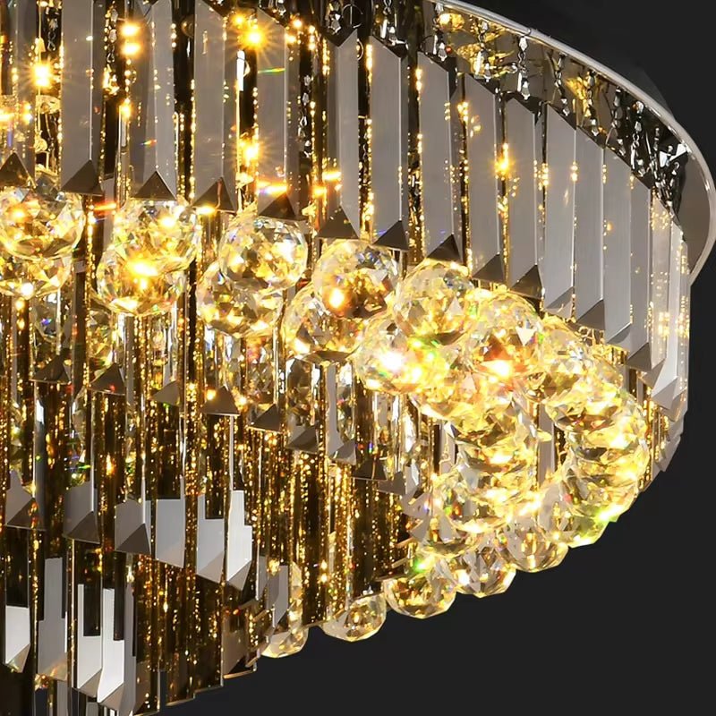 buyGio Smoke Crystal Flush Mount (Low Ceiling) - Morsale