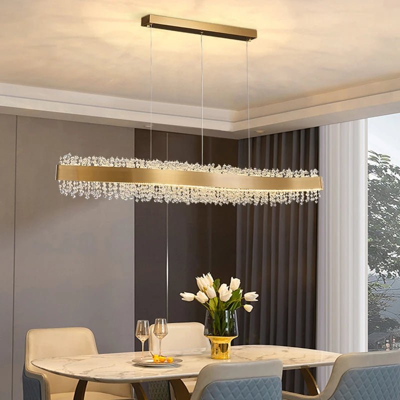 Capri Crystal Dining Room Chandelier Secondary image