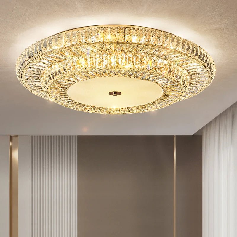 buyGio Crystal Flush Mount Chandelier - Morsale