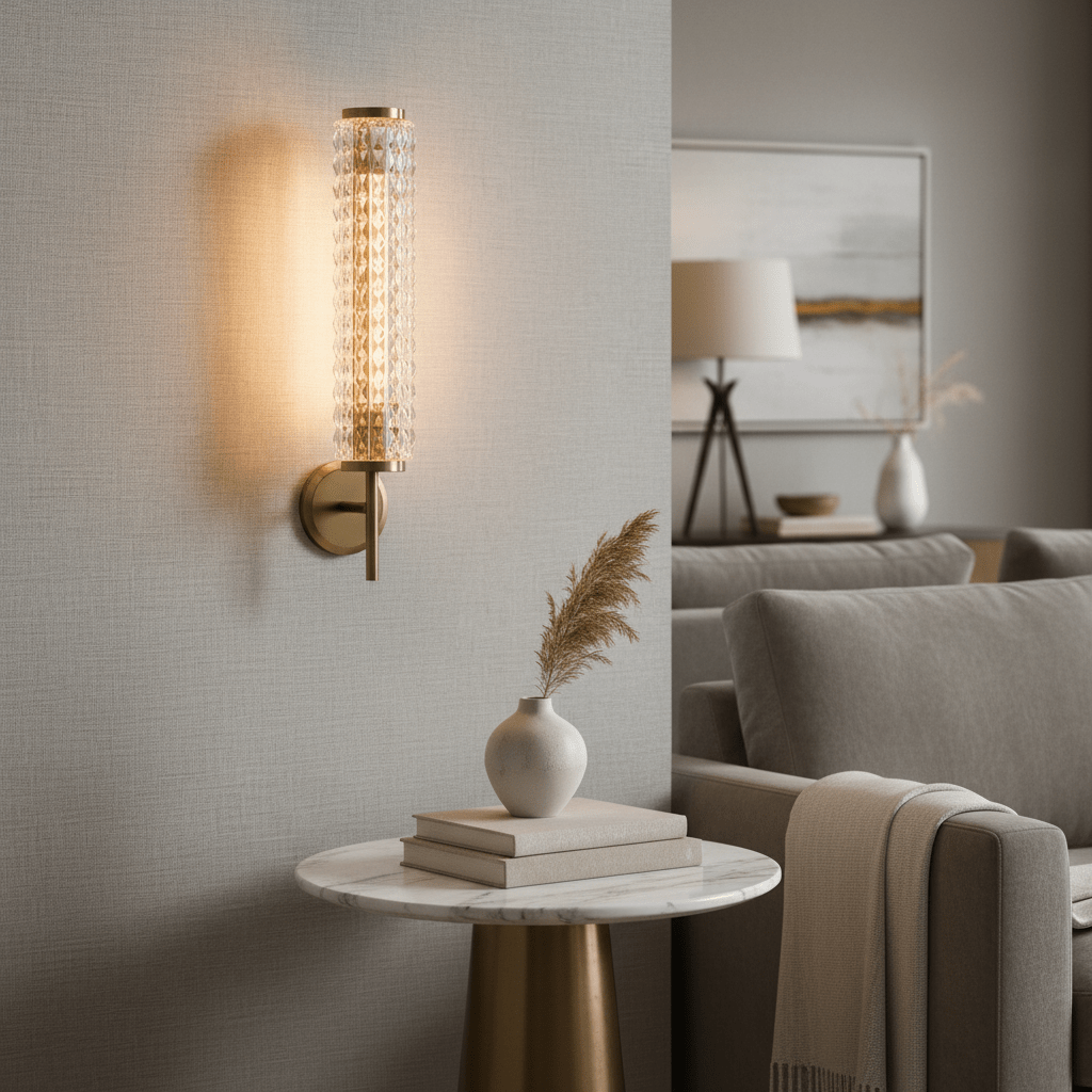 Valette Crystal & Copper Wall Sconce Secondary image