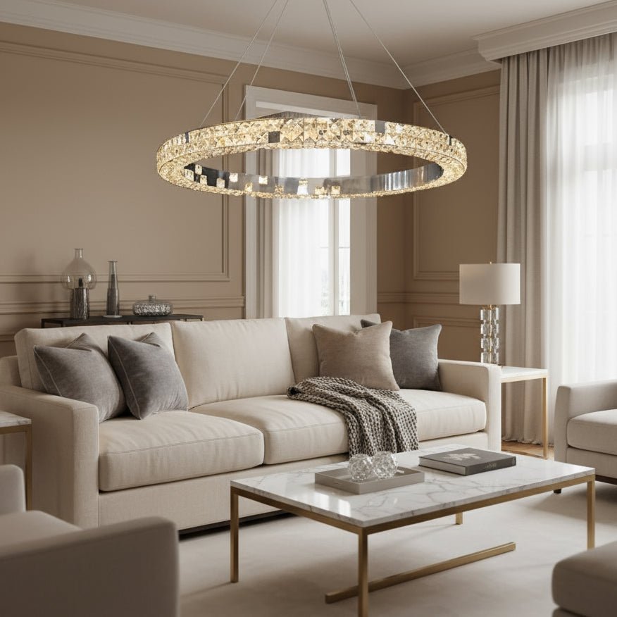 buyLangley Crystal Ring Chandelier - Morsale Main image