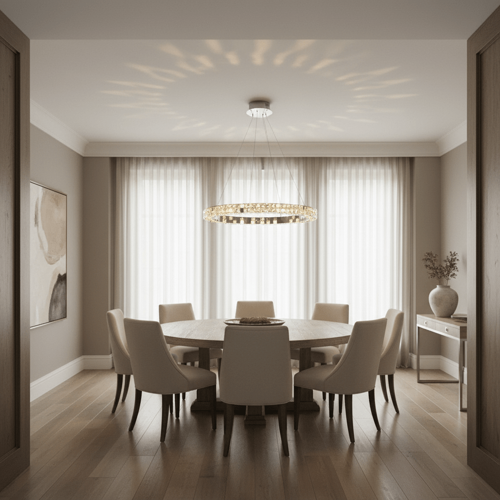 buyLangley Crystal Ring Chandelier - Morsale