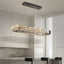 Langley crystal dining chandelier over a dining table