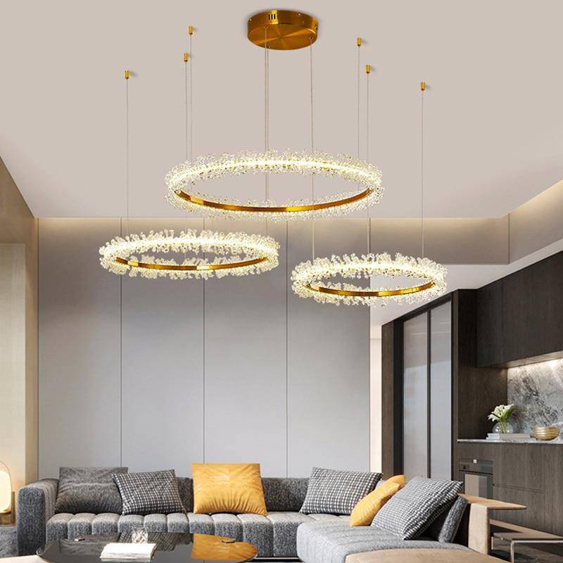 Capri 3-Ring Crystal Chandelier Secondary image
