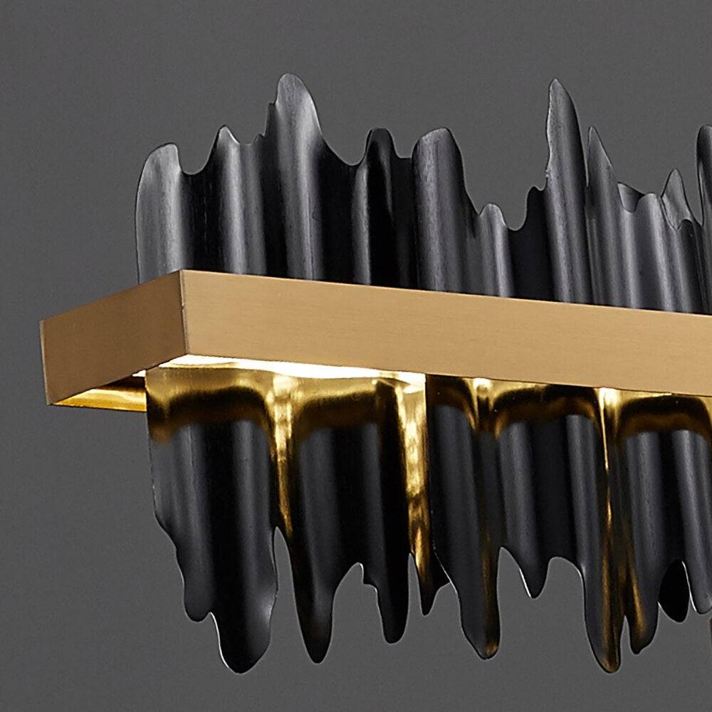 Rivaro modern linear chandelier full fixture view