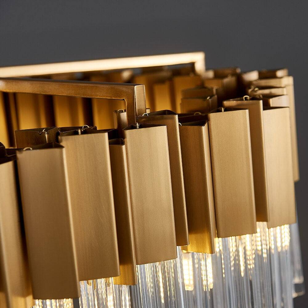 Milano crystal modern chandelier in a modern interior