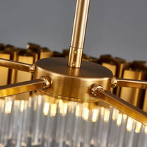Milano crystal chandelier close-up