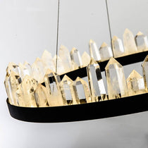 Westford crystal chandelier detail view