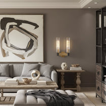 Palermo brass wall sconce side profile