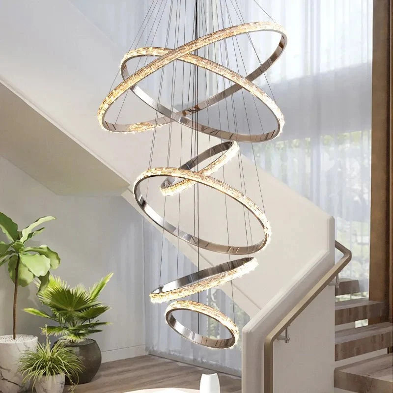 buyArgento Modern 6-Tier Crystal Ring Chandelier - Morsale