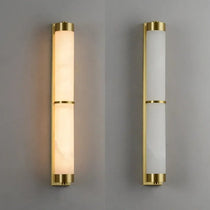 buyValle Marble & Brass Wall Sconce - Morsale