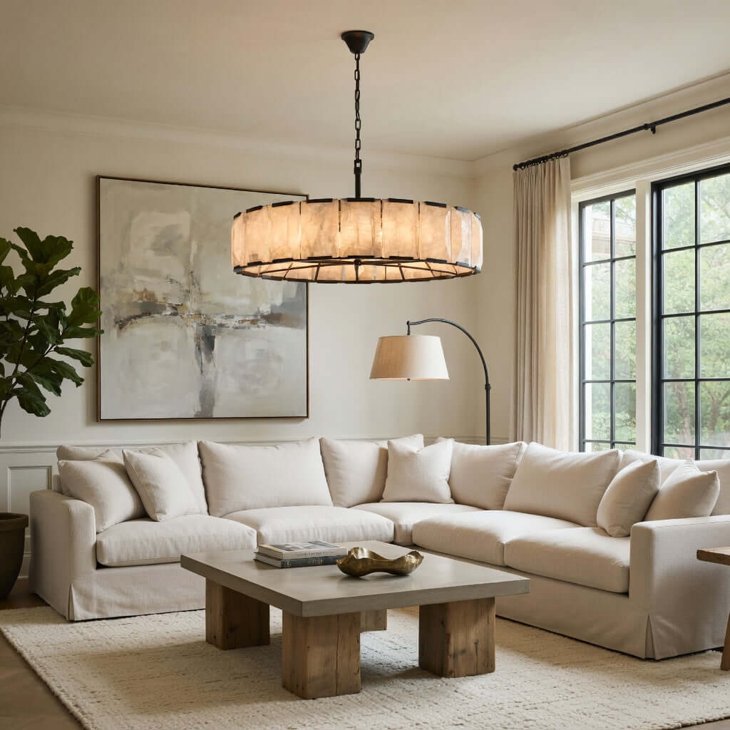 Brookhill Calcite Round Chandelier 43" Secondary image