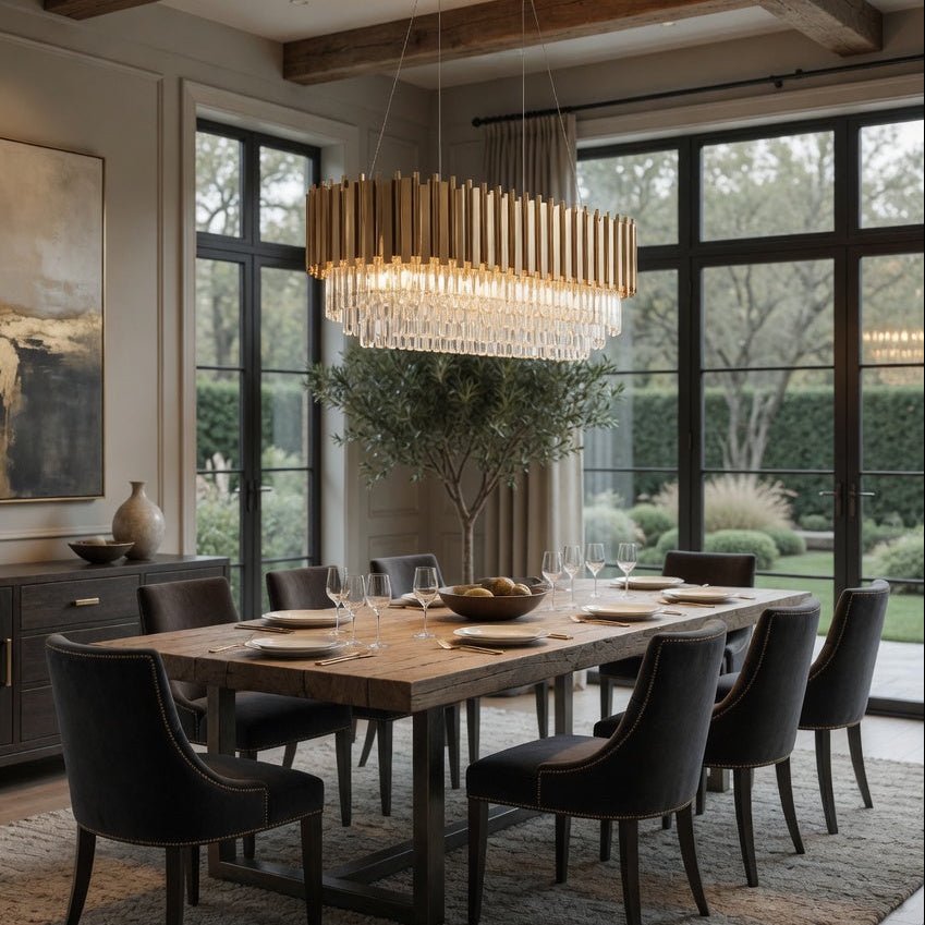 Gio Gold Crystal Dining Room Chandelier Secondary image