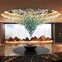 Piovere multi pendant chandelier full view