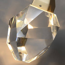 Valenza crystal pendant light over a staircase