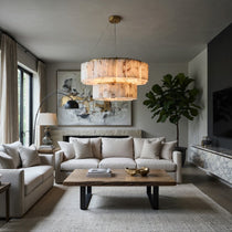 buyOakley Two-Tier Layered Marble Chandelier - Morsale