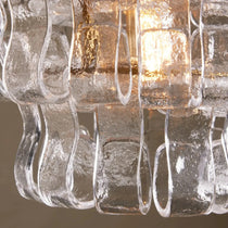 Riviera glass pendant light close-up