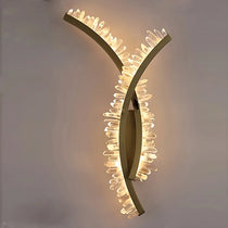 Detail of crystal prisms on the Orion sconce