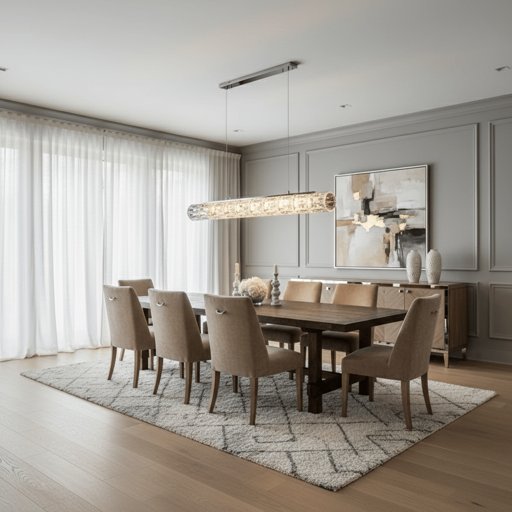 Bacci Linear Crystal Suspension Light Secondary image